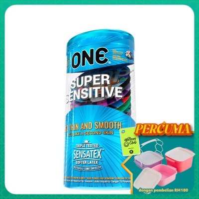 ONE - SUPER SENSITIVE LATEX CONDOM 12'S