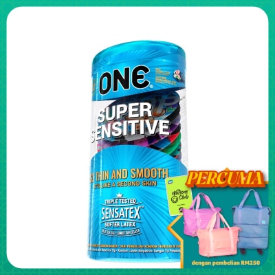 ONE - SUPER SENSITIVE LATEX CONDOM 12'S