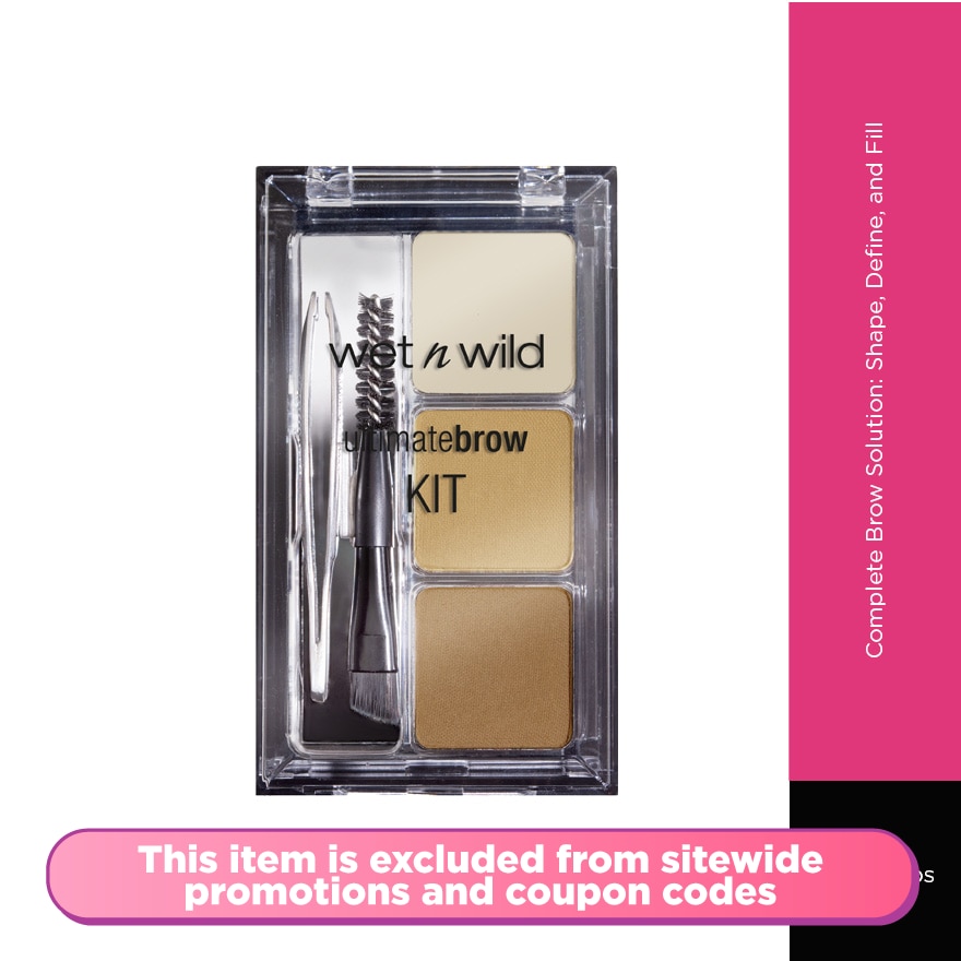 WET N WILD ULTIMATE BROW KIT ASH BROWN E963
