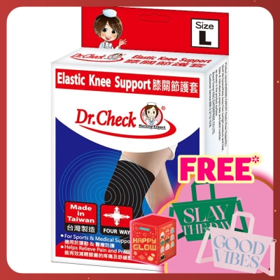 DR.CHECK Elastic Knee Support Size L 1pcs