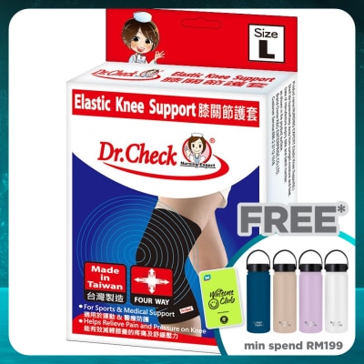DR.CHECK Elastic Knee Support Size L 1pcs