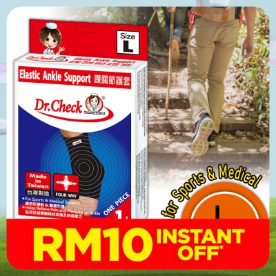 DR.CHECK Elastic Ankle Support L 1pcs