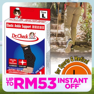 DR.CHECK Elastic Ankle Support L 1pcs