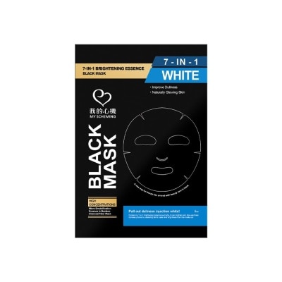 MY SCHEMING 7-In-1 Brightening Essence Black Mask 5's