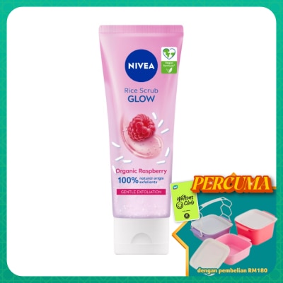 NIVEA - Face Care Glow Rice Scrub Organic Raspberry 75ml
