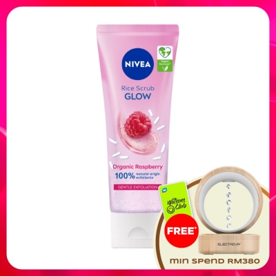 NIVEA - Face Care Glow Rice Scrub Organic Raspberry 75ml