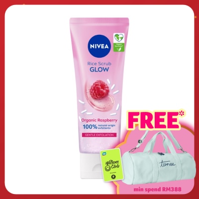 NIVEA Face Care Glow Rice Scrub Organic Raspberry 75ml