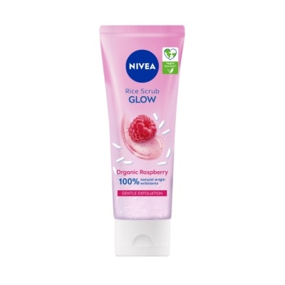 NIVEA Face Care Glow Rice Scrub Organic Raspberry 75ml