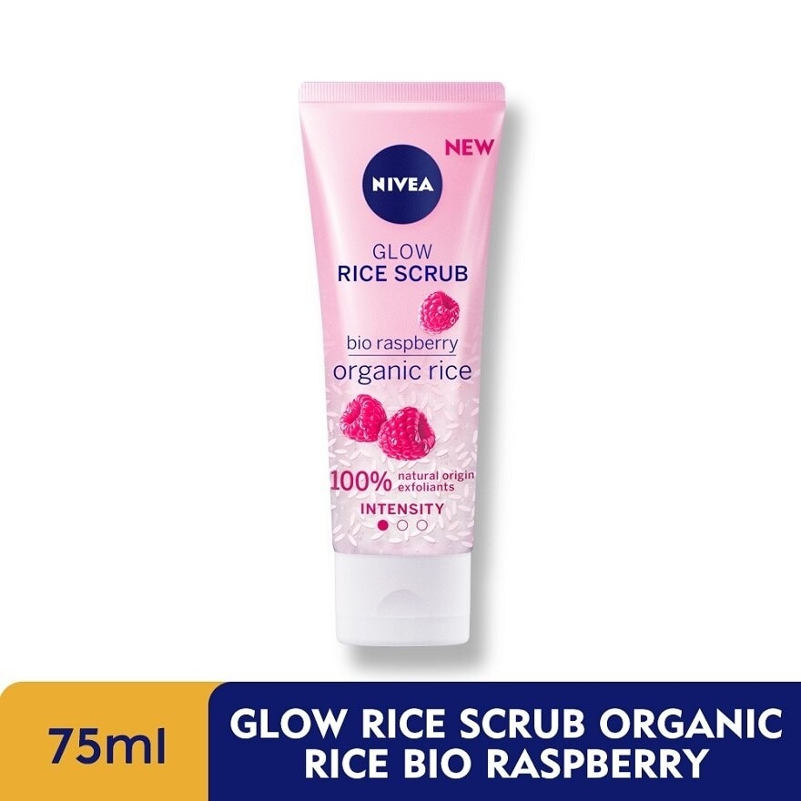 Face Care Glow Rice Scrub Organic Raspberry 75ml