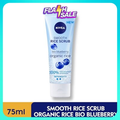NIVEA Face Care Smooth Organic Rice Scrub Blueberry 75ml (Exp:Dec 2025)