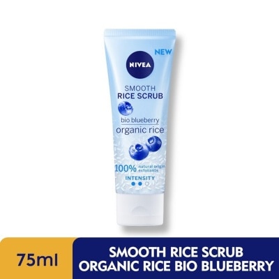 NIVEA Face Care Smooth Organic Rice Scrub Blueberry 75ml (Exp:Feb 2025)