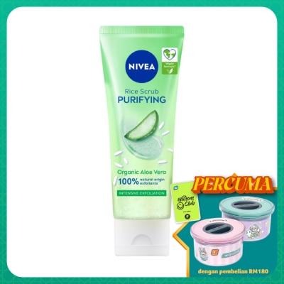 NIVEA Face Care Purify Organic Rice Scrub Aloe Vera 75ml