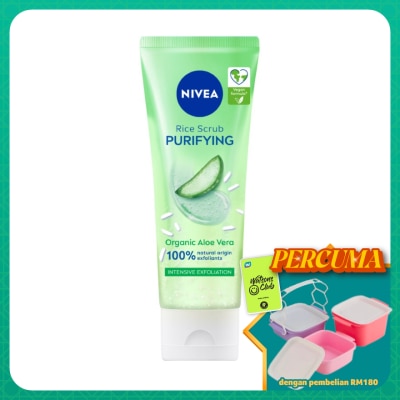 NIVEA - Face Care Purify Organic Rice Scrub Aloe Vera 75ml