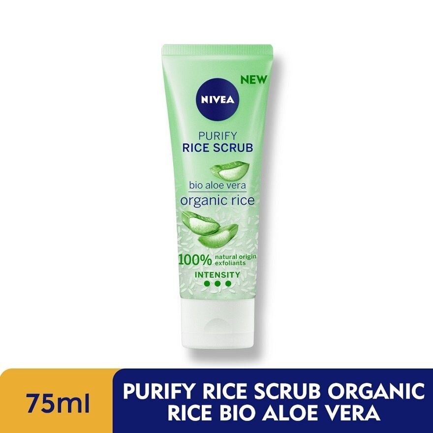 Face Care Purify Organic Rice Scrub Aloe Vera 75ml