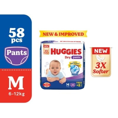 HUGGIES - HUGGIES Dry Pants Diapers M 58s
