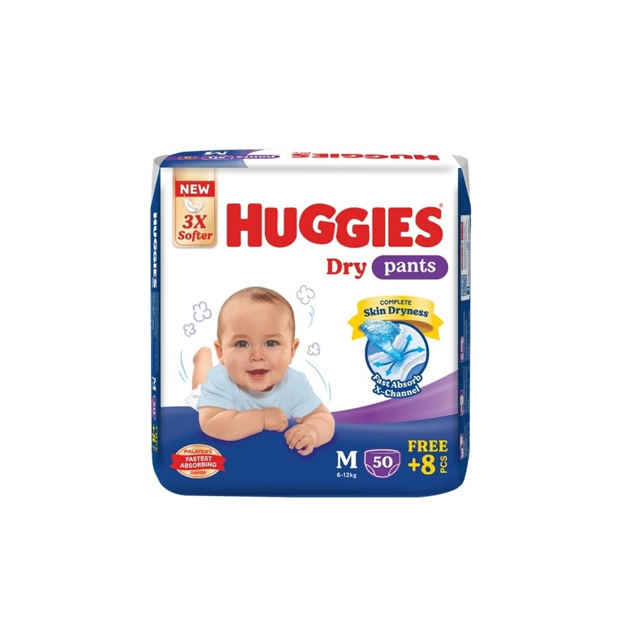 HUGGIES Dry Pants Diapers M 58s