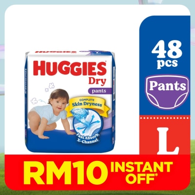 HUGGIES HUGGIES Dry Pants Diapers L 48s