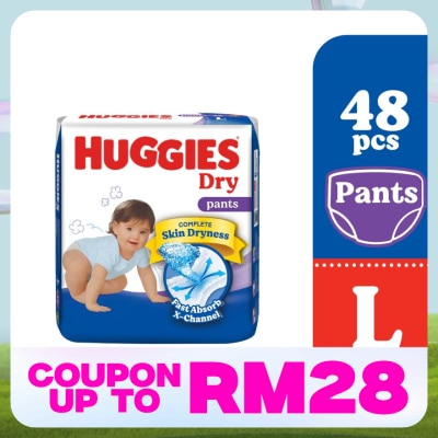 HUGGIES HUGGIES Dry Pants Diapers L 48s