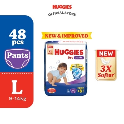 HUGGIES - HUGGIES Dry Pants Diapers L 48s