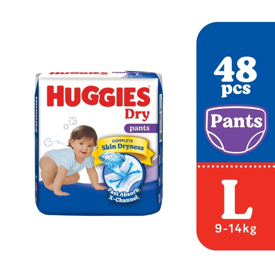 HUGGIES Dry Pants Diapers L 48s