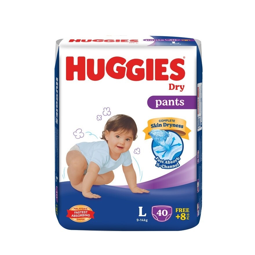 HUGGIES HUGGIES Dry Pants Diapers L 48s Watsons Malaysia