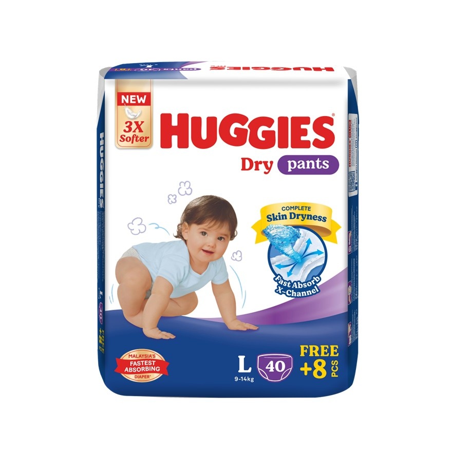 HUGGIES Dry Pants Diapers L 48s image