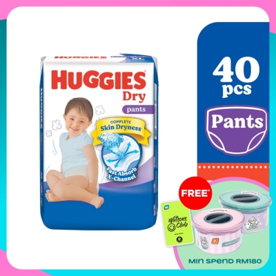 HUGGIES Dry Pants Diapers XL 40s - Absorbent and dry diapers for baby