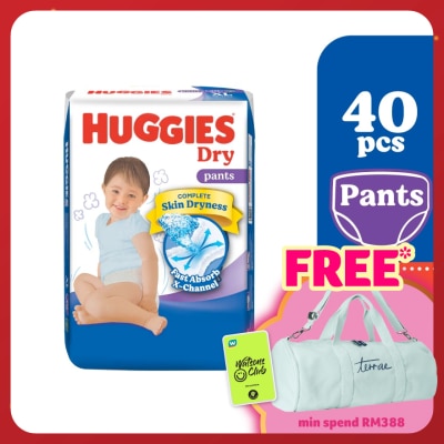 HUGGIES Dry Pants Diapers XL 40s - Absorbent and dry diapers for baby