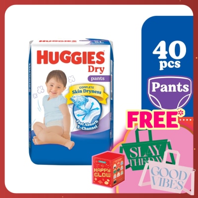 HUGGIES Dry Pants Diapers XL 40s - Absorbent and dry diapers for baby