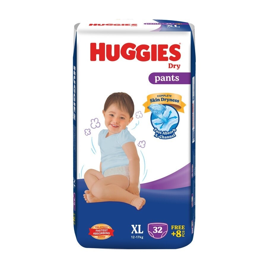 Dry Pants Diapers XL 40s - Absorbent and dry diapers for baby