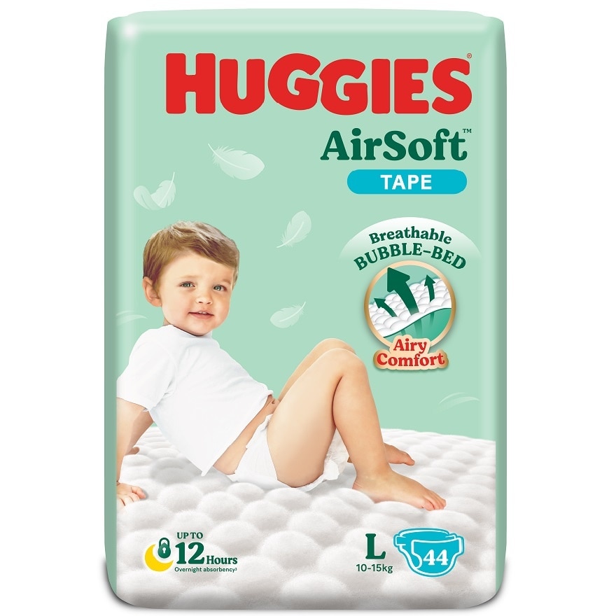 AirSoft Tape Diapers L 44s Breathable And Soft Diapers For Baby