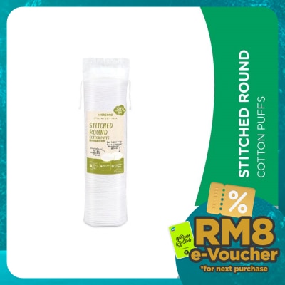 WATSONS Stitched Round Cotton Puffs 80s