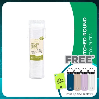 WATSONS Stitched Round Cotton Puffs 80s