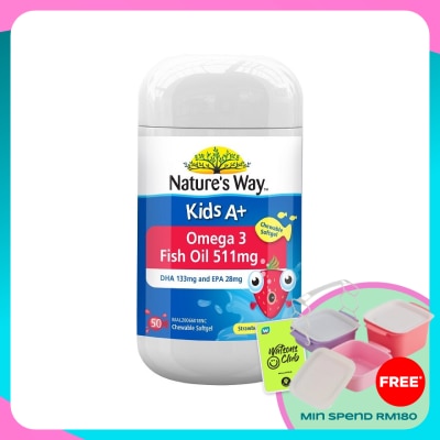 NATURE'S WAY Kid's A+ Omega 3 Fish Oil 50's
