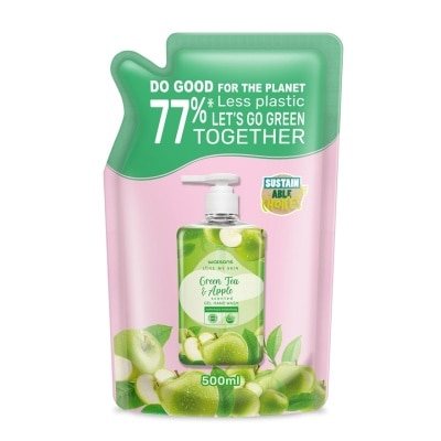 WATSONS - Gel Handwash Refill Green Tea & Apple 500ml