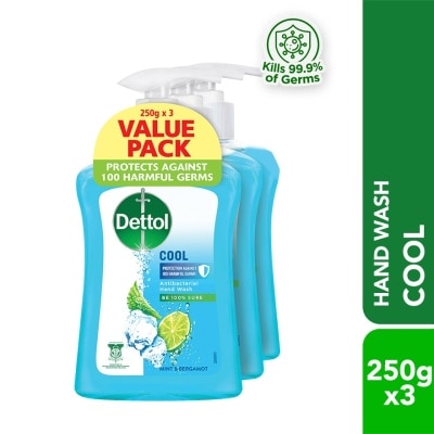 DETTOL Hand Wash Cool Mint & Bergamot Value Pack 250g x3