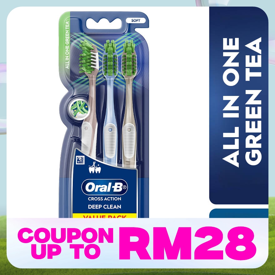 Pro-Health Green Tea Toothbrush Blister 3s