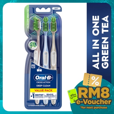 ORAL-B Pro-Health Green Tea Toothbrush Blister 3s