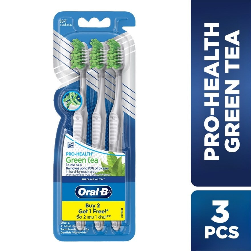 Pro Health Green Tea Toothbrush 3's