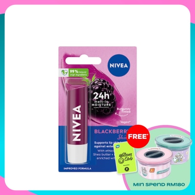 NIVEA Blackberry Shine Caring Lip Balm 4.8g