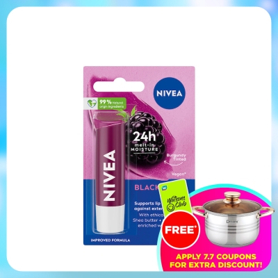 NIVEA - Blackberry Shine Caring Lip Balm 4.8g