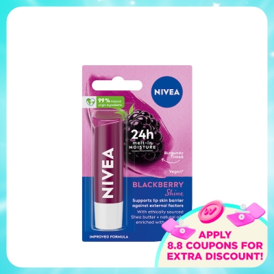 NIVEA - Blackberry Shine Caring Lip Balm 4.8g