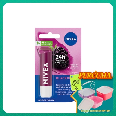 NIVEA - Blackberry Shine Caring Lip Balm 4.8g