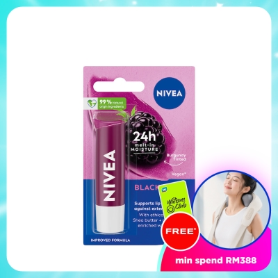 NIVEA - Blackberry Shine Caring Lip Balm 4.8g
