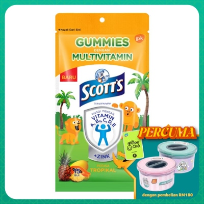 SCOTT'S Multivitamin Gummies Tropical Bone, Teeth & Eye 15s
