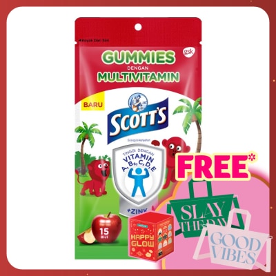 SCOTT'S Multivitamin Gummies Apple Bone, Teeth & Eye 15s