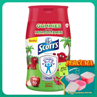 SCOTT'S - Multivitamin Gummies Apple Bone, Teeth & Eye 60s