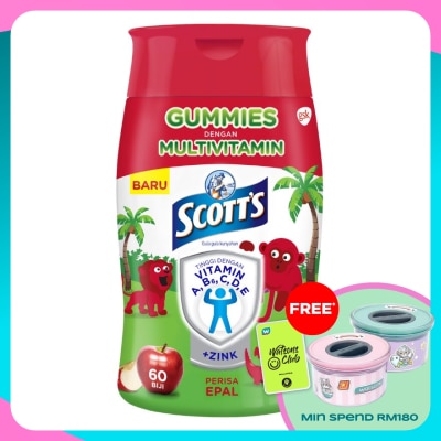 SCOTT'S Multivitamin Gummies Apple Bone, Teeth & Eye 60s