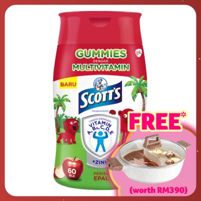 SCOTT'S Multivitamin Gummies Apple Bone, Teeth & Eye 60s