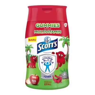 SCOTT'S Multivitamin Gummies Apple Bone, Teeth & Eye 60s